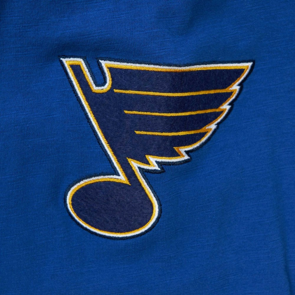 St. Louis Blues - Mitchell & Ness Legendary Slub Hoodie Long Sleeve T-Shirt Blue