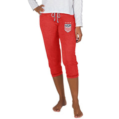 USWNT Concepts Sport Women's Quest Knit Capri Pants - Red