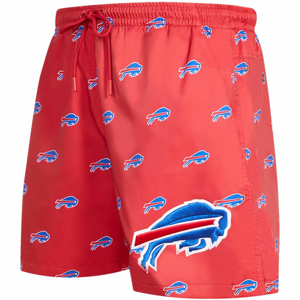 Buffalo Bills Pro Standard Allover Print Mini Logo Shorts Red - NFL