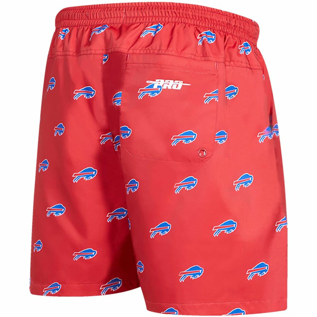 Buffalo Bills Pro Standard Allover Print Mini Logo Shorts Red - NFL