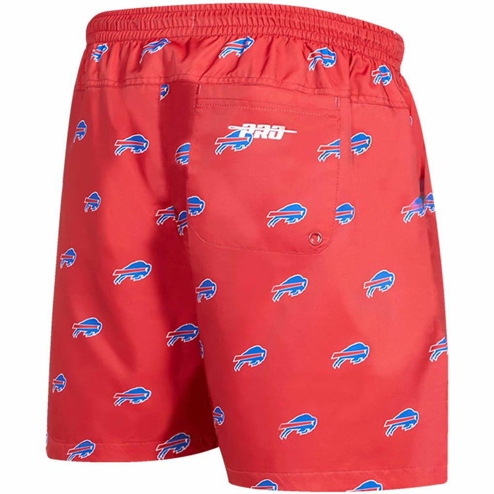 Buffalo Bills Pro Standard Allover Print Mini Logo Shorts Red - NFL