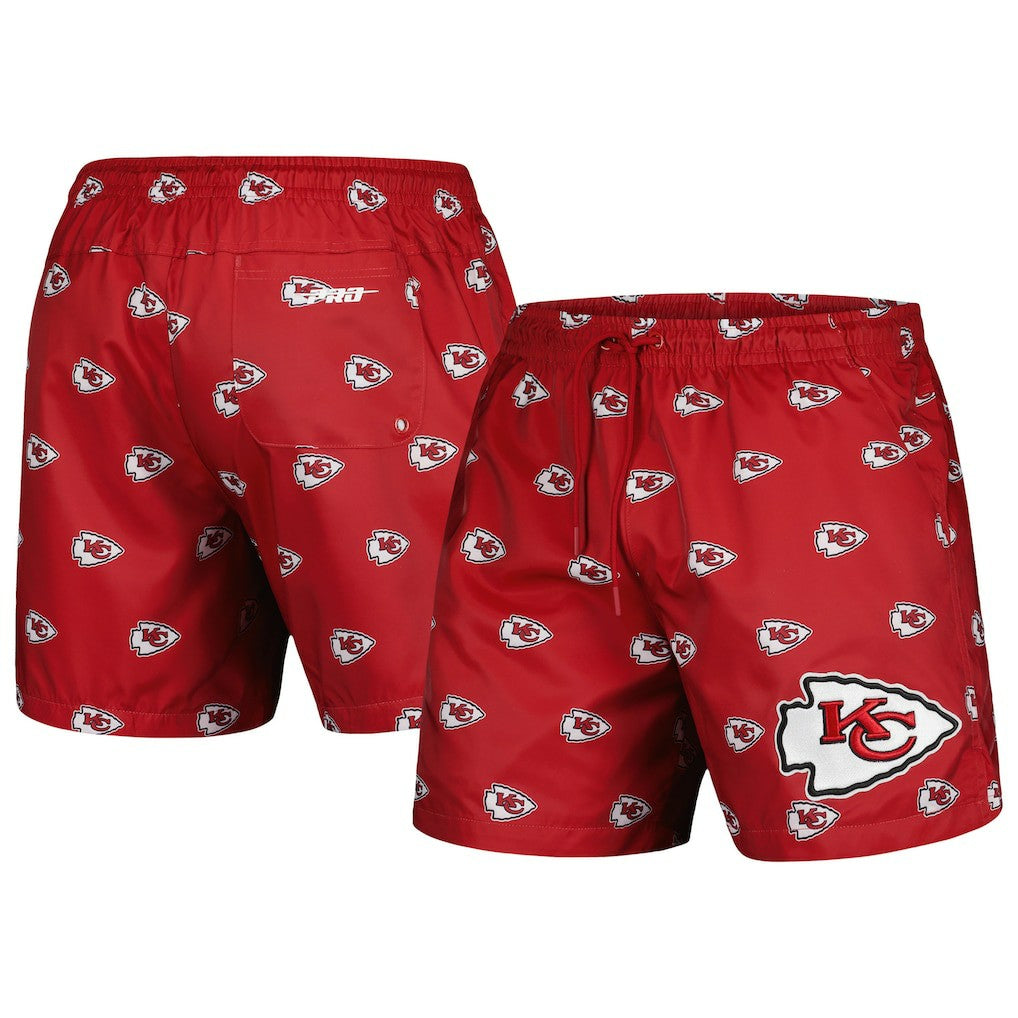 Kansas City Chiefs Pro Standard Allover Print Mini Logo Shorts Red - NFL