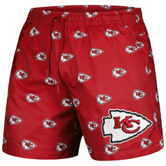 Kansas City Chiefs Pro Standard Allover Print Mini Logo Shorts Red - NFL