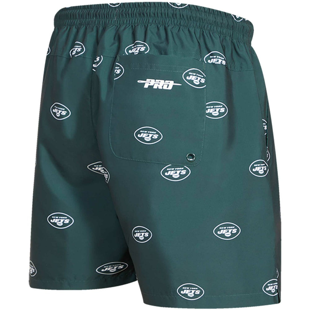 New York Jets Pro Standard Allover Print Mini Logo Shorts Green - NFL