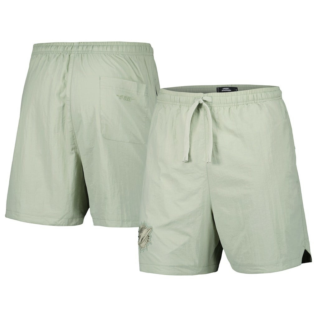 Miami Dolphins Pro Standard Neutrals 2.0 Woven Shorts Light Green - NFL