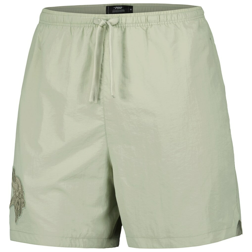 Minnesota Vikings Pro Standard Neutrals 2.0 Woven Shorts Light Green - NFL