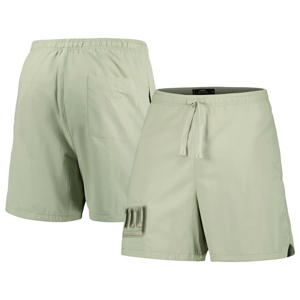 New York Giants Pro Standard Neutrals 2.0 Woven Shorts Light Green - NFL