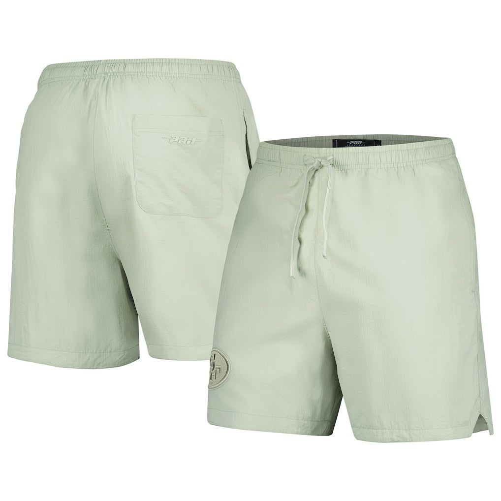 San Francisco 49ers Pro Standard Neutrals 2.0 Woven Shorts Light Green - NFL