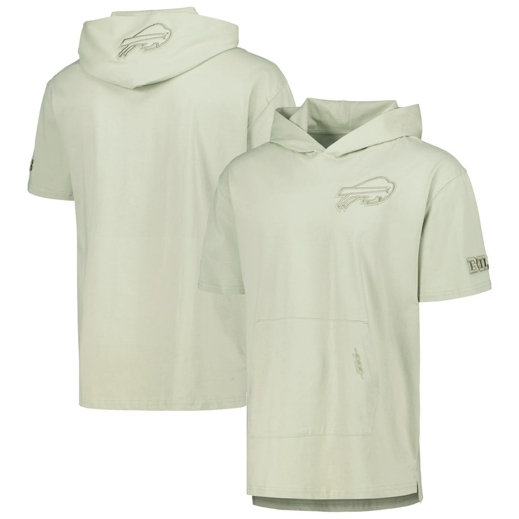 Buffalo Bills Pro Standard Neutrals Short Sleeve Pullover Hoodie Light Green - NFL
