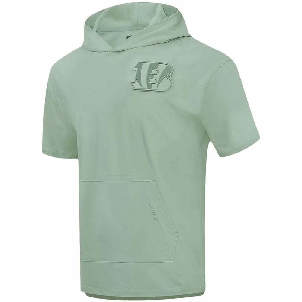 Cincinnati Bengals Pro Standard Neutrals Short Sleeve Pullover Hoodie Light Green - NFL
