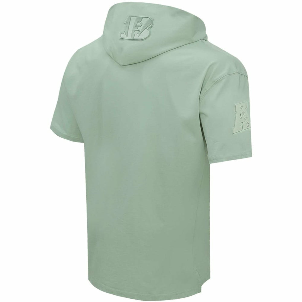 Cincinnati Bengals Pro Standard Neutrals Short Sleeve Pullover Hoodie Light Green - NFL