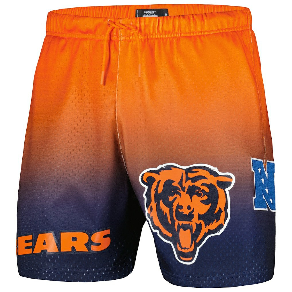 Chicago Bears Pro Standard Ombre Mesh Shorts Navy/Orange - NFL