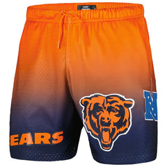 Chicago Bears Pro Standard Ombre Mesh Shorts Navy/Orange - NFL