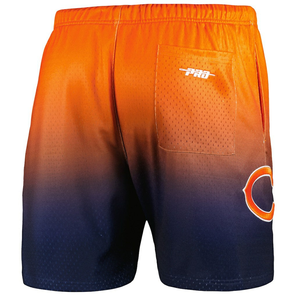 Chicago Bears Pro Standard Ombre Mesh Shorts Navy/Orange - NFL