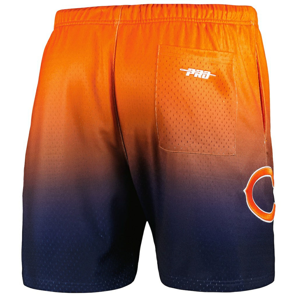 Chicago Bears Pro Standard Ombre Mesh Shorts Navy/Orange - NFL