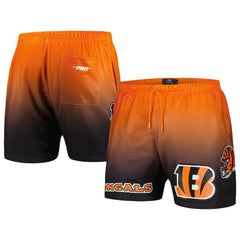 Cincinnati Bengals Pro Standard Ombre Mesh Shorts Black/Orange - NFL