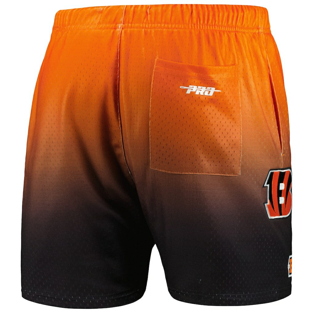 Cincinnati Bengals Pro Standard Ombre Mesh Shorts Black/Orange - NFL