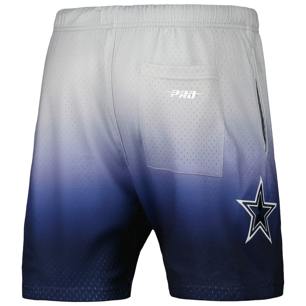 Dallas Cowboys Pro Standard Ombre Mesh Shorts Navy/Silver - NFL