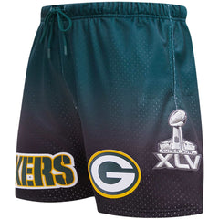 Green Bay Packers Pro Standard Ombre Mesh Shorts Black/Green - NFL