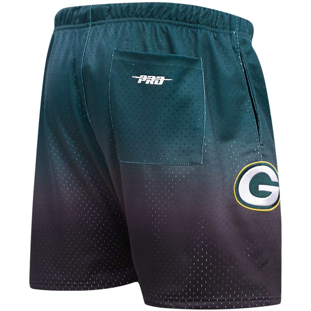 Green Bay Packers Pro Standard Ombre Mesh Shorts Black/Green - NFL