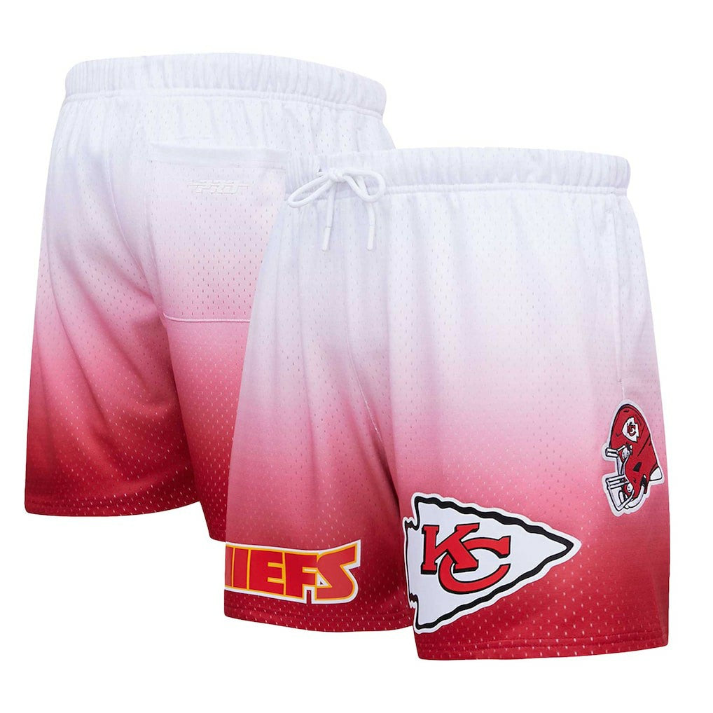 Kansas City Chiefs Pro Standard Ombre Mesh Shorts Red/White - NFL