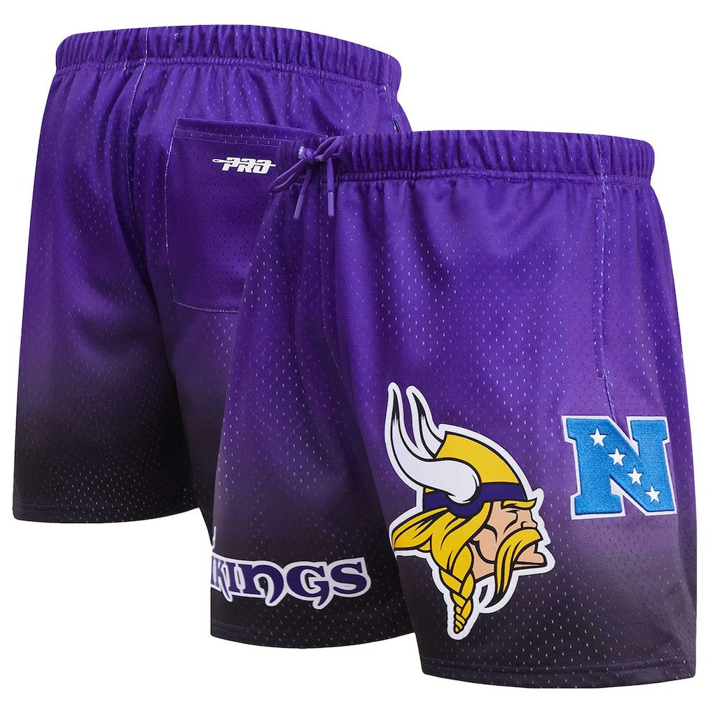 Minnesota Vikings Pro Standard Ombre Mesh Shorts Black/Purple - NFL