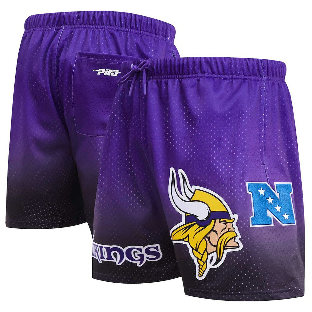 Minnesota Vikings Pro Standard Ombre Mesh Shorts Black/Purple - NFL