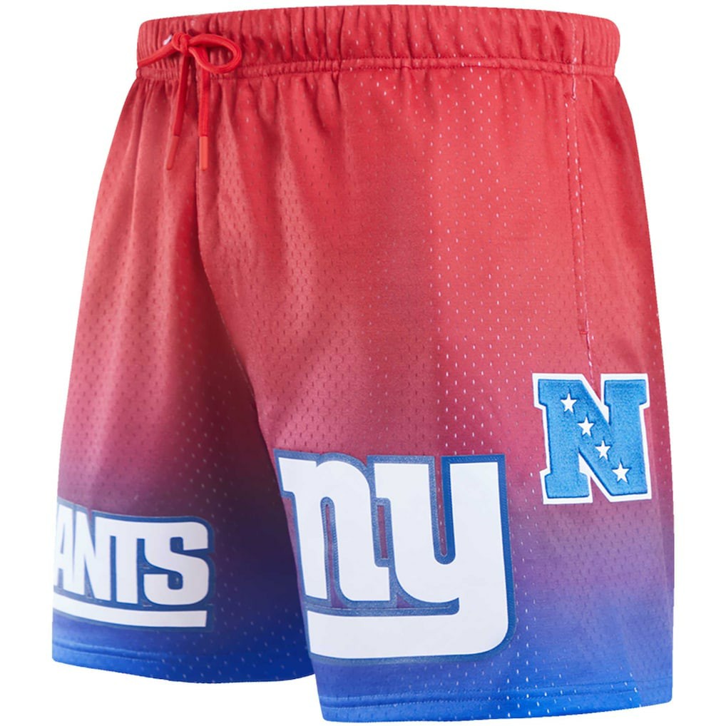 New York Giants Pro Standard Ombre Mesh Shorts Royal/Red - NFL