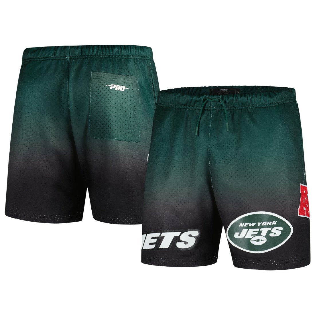 New York Jets Pro Standard Ombre Mesh Shorts Black/Green - NFL