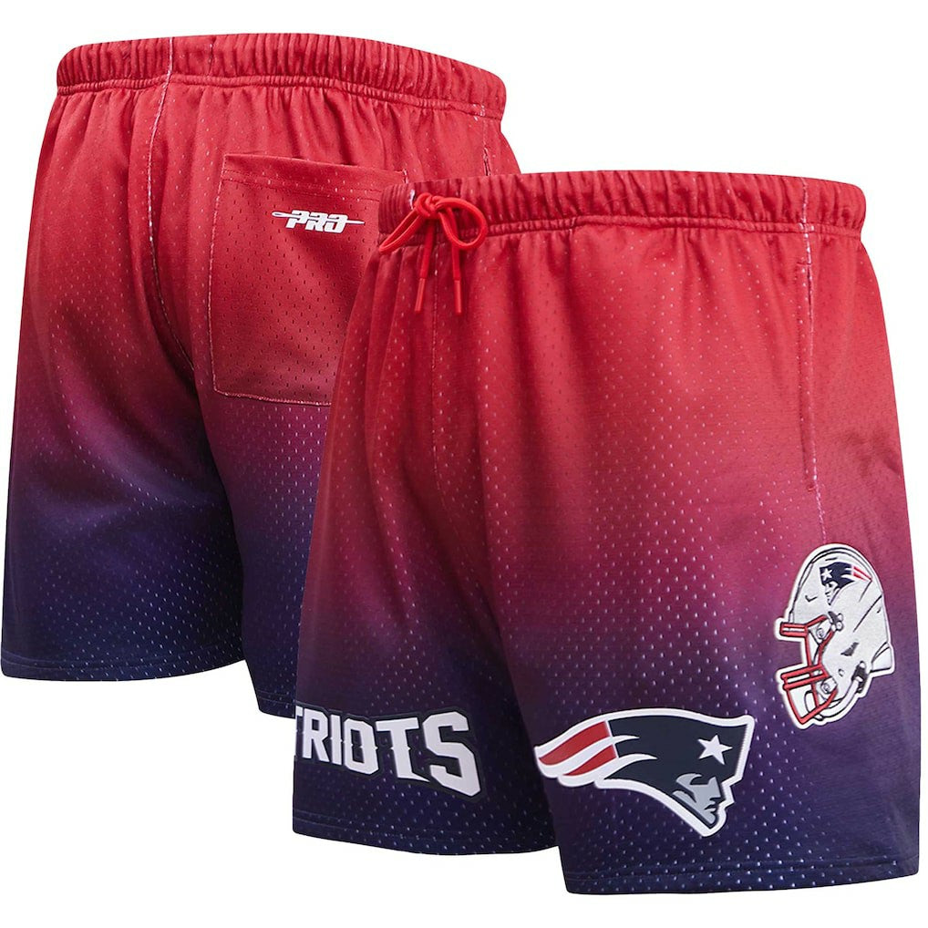 New England Patriots Pro Standard Ombre Mesh Shorts Navy/Red - NFL
