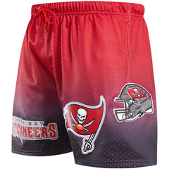 Tampa Bay Buccaneers Pro Standard Ombre Mesh Shorts Black/Red - NFL