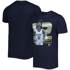 NBA - Ja Morant Memphis Grizzlies Stadium Essentials Unisex Player Skyline T-Shirt - Navy