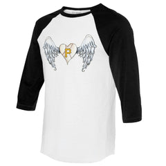 Pittsburgh Pirates Tiny Turnip Women's Angel Wings 3/4-Sleeve Raglan T-Shirt discount
