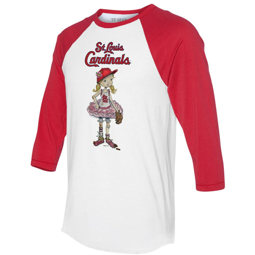 St. Louis Cardinals Tiny Turnip Women's Babes 3/4-Sleeve Raglan T-Shirt Near Me