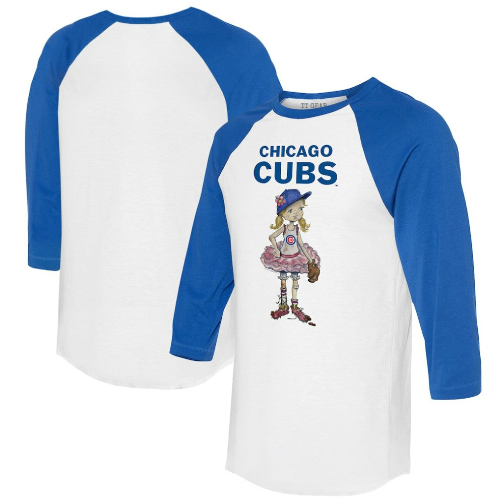 Chicago Cubs Tiny Turnip Women's Babes 3/4-Sleeve Raglan T-Shirt Online