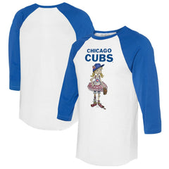 Chicago Cubs Tiny Turnip Women's Babes 3/4-Sleeve Raglan T-Shirt Online
