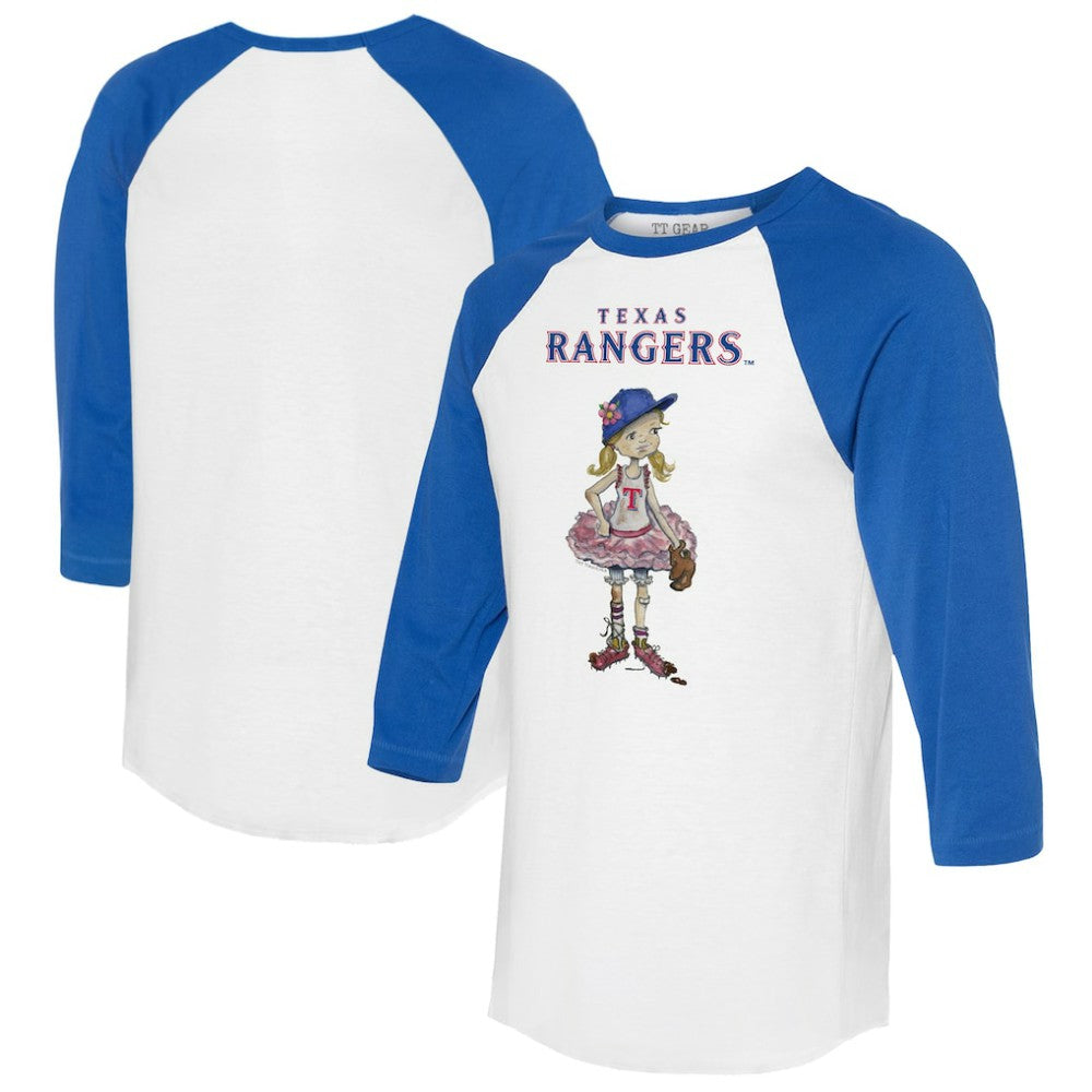 Texas Rangers Tiny Turnip Women's Babes 3/4-Sleeve Raglan T-Shirt On Sale