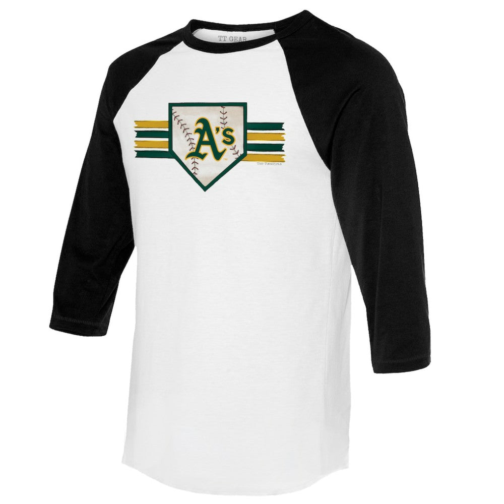 Athletics Tiny Turnip Women's Base Stripe 3/4-Sleeve Raglan T-Shirt Near Me