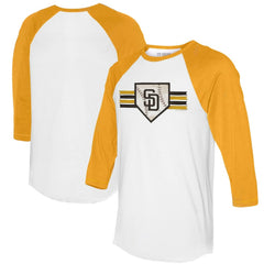 San Diego Padres Tiny Turnip Women's Base Stripe 3/4-Sleeve Raglan T-Shirt Near Me