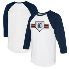 Detroit Tigers Tiny Turnip Women's Base Stripe 3/4-Sleeve Raglan T-Shirt Near Me