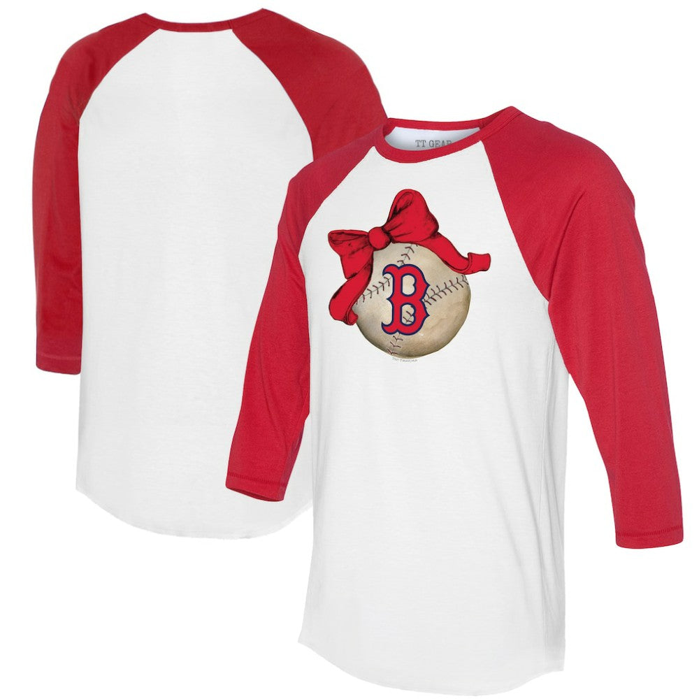 Boston Red Sox Tiny Turnip Women's Baseball Bow 3/4-Sleeve Raglan T-Shirt Near Me