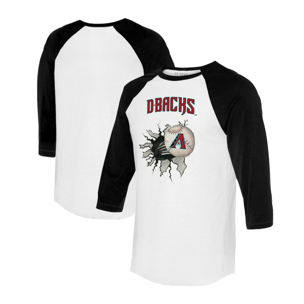 Arizona Diamondbacks Tiny Turnip Women's Baseball Tear 3/4-Sleeve Raglan T-Shirt Online