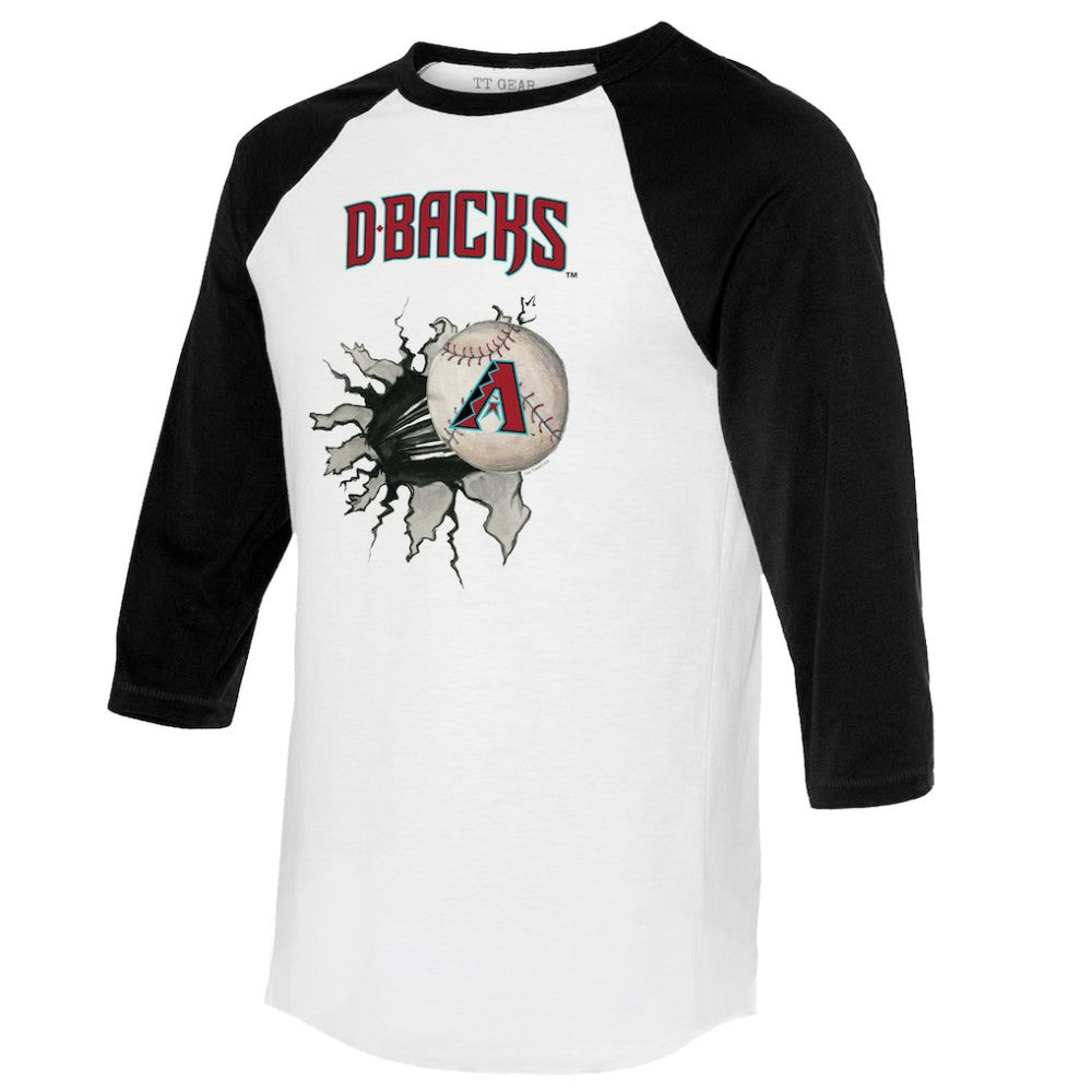 Arizona Diamondbacks Tiny Turnip Women's Baseball Tear 3/4-Sleeve Raglan T-Shirt Online