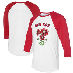 Boston Red Sox Tiny Turnip Women's Blooming Baseballs 3/4-Sleeve Raglan T-Shirt discount