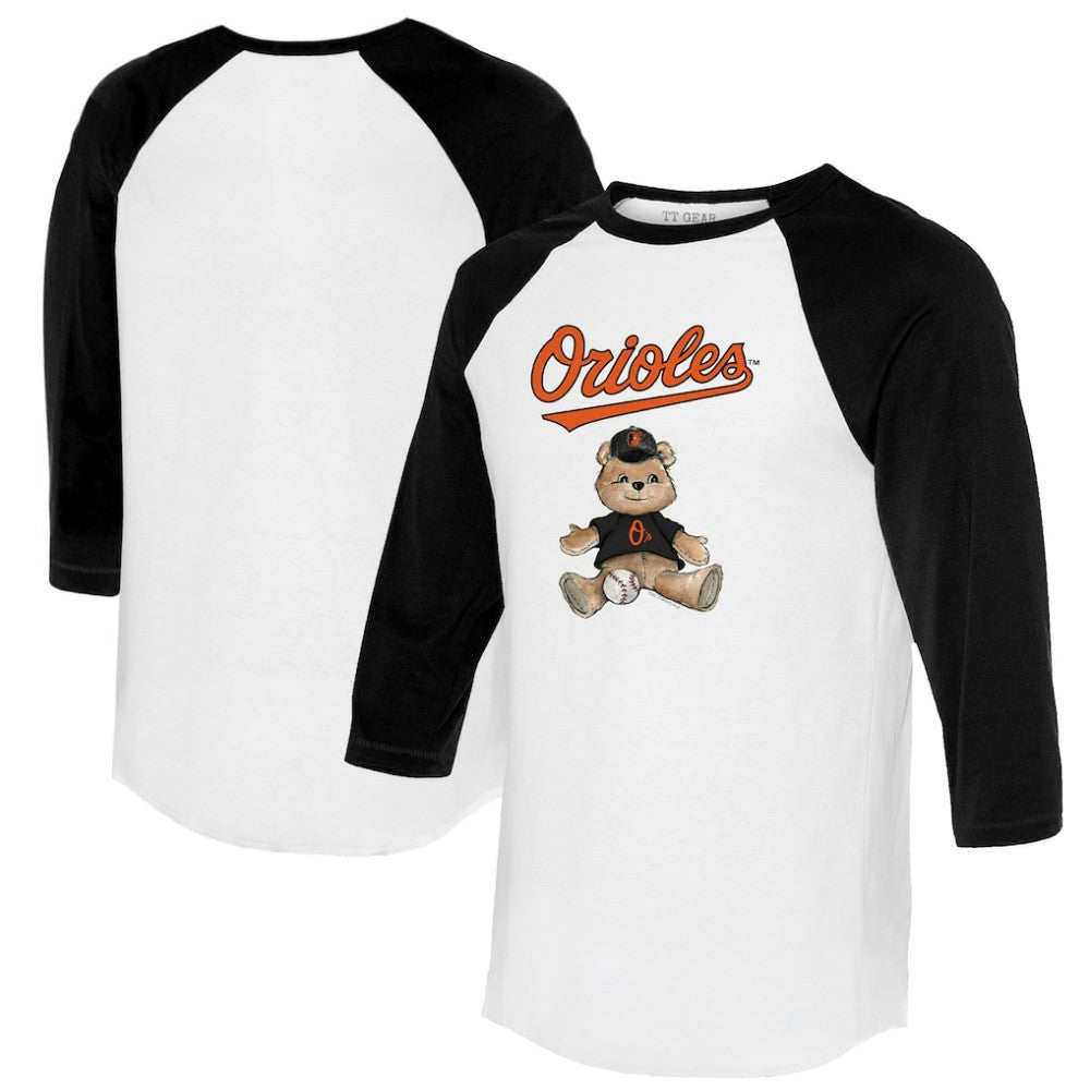 Baltimore Orioles Tiny Turnip Women's Teddy Boy 3/4-Sleeve Raglan T-Shirt Online