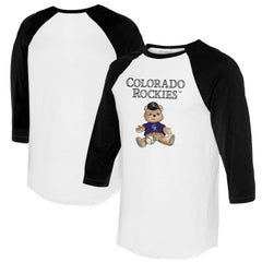 Colorado Rockies Tiny Turnip Women's Teddy Boy 3/4-Sleeve Raglan T-Shirt On Sale