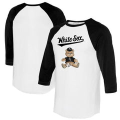 Chicago White Sox Tiny Turnip Women's Teddy Boy 3/4-Sleeve Raglan T-Shirt Sale