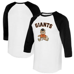 San Francisco Giants Tiny Turnip Women's Teddy Boy 3/4-Sleeve Raglan T-Shirt Sale