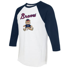 Atlanta Braves Tiny Turnip Women's Teddy Boy 3/4-Sleeve Raglan T-Shirt for sale