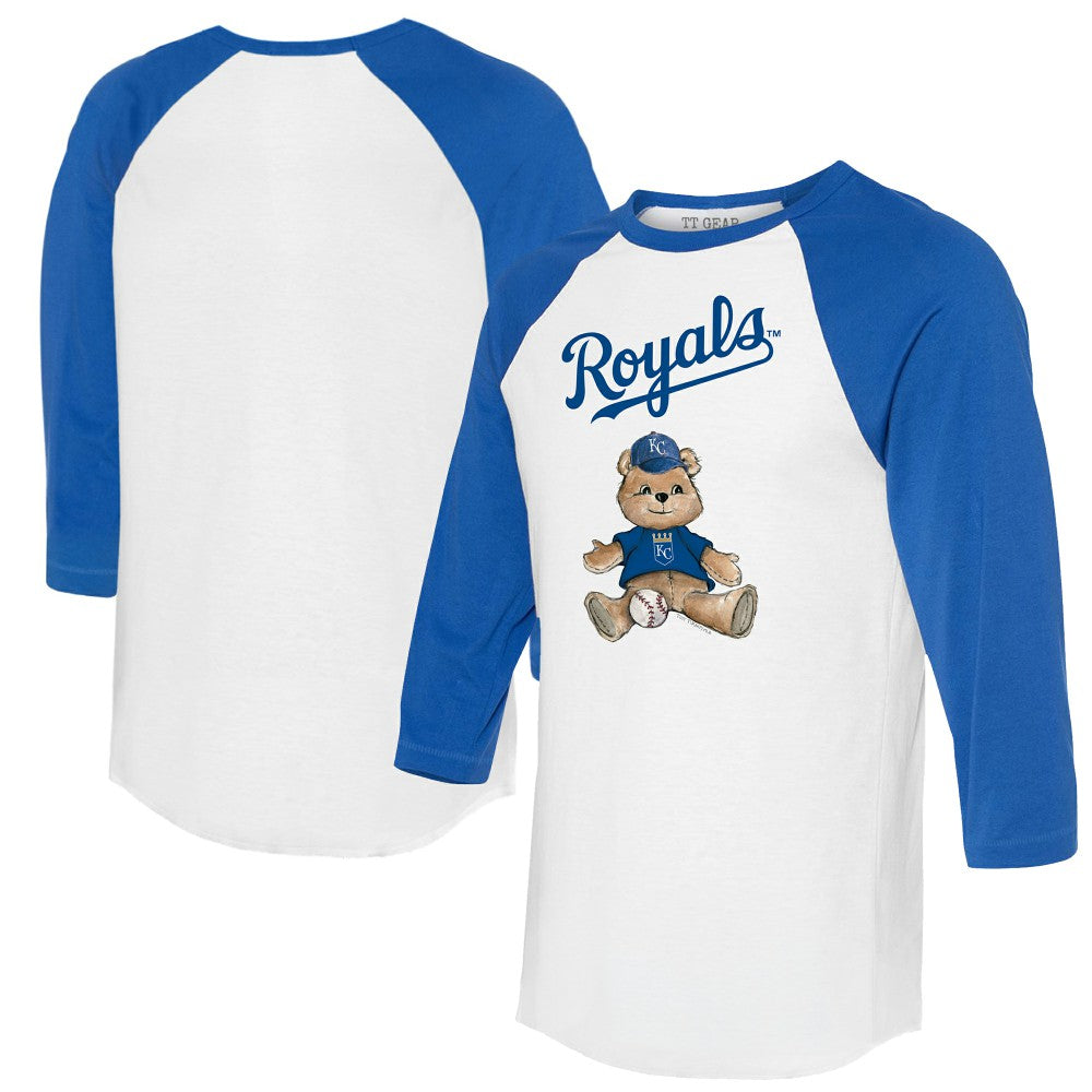 Kansas City Royals Tiny Turnip Women's Teddy Boy 3/4-Sleeve Raglan T-Shirt Near Me